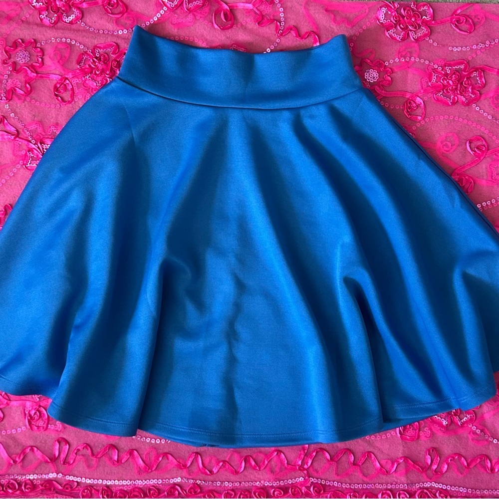 royal blue circle skirt